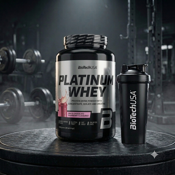 Протеїн Platinum Whey 2000г, White chocolate raspberry