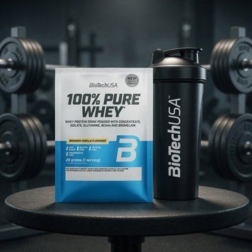 Протеїн BioTech 100% Pure Whey (28 гр), Bourbon Vanilla
