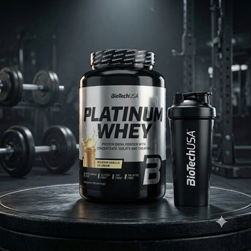 Купити Протеїн BioTech Platinum Whey 2000г, Bourbon Vanila, магазин ATLET